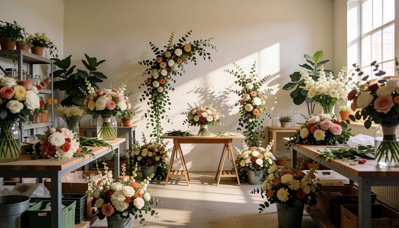 Wedding flowers with a refined finish